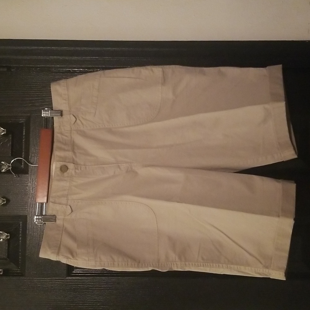 Chico's Beige Bermuda Shorts